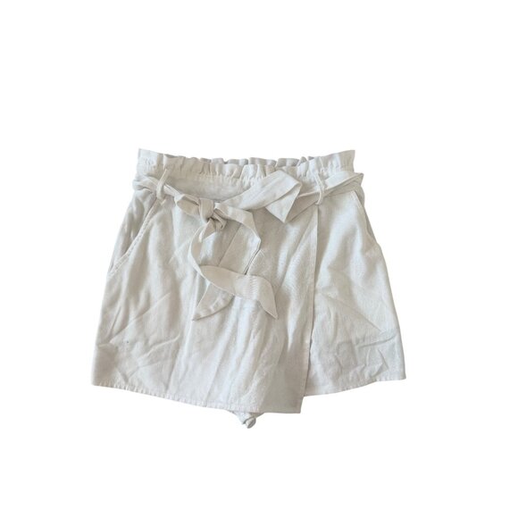 IRIS High Waist White Tie Waist Shorts Size Small - Picture 6 of 6